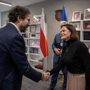 Paul Galles a rencontré Svetlana Tsikhanovskaïa, cheffe de l’opposition bélarusse en exil, dans le cadre d'une mission en tant que membre de l'Assemblée parlementaire du Conseil de l'Europe.