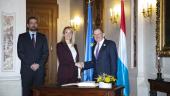 D’Presidentin vum Europaparlament Roberta Metsola gouf vum Chamberspresident Fernand Etgen a vum President vun der Aussekommissioun Yves Cruchten empfaangen.