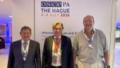 Délégation luxembourgeoise – Gusty Graas (DP), Marc Lies (CSV) et Claude Haagen (LSAP) 
