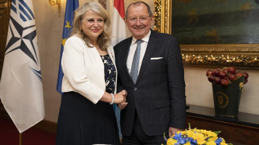 Le Président de la Chambre des Députés Fernand Etgen a reçu Joëlle Garillaud-Maylam, Présidente de l'Assemblée parlementaire de l'OTAN.
