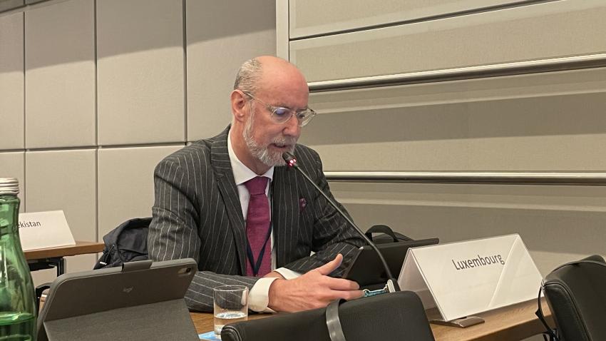 Intervention de Gilles Baum (DP) au sein du Comité général sur la démocratie, les droits de l'homme et les questions humanitaires