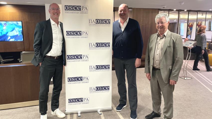 Les députés Gilles Baum (DP), Claude Haagen (LSAP) et Emile Eicher (CSV)