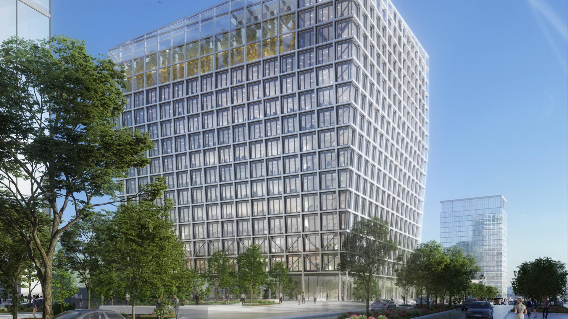 L'État reprend la moitié du bâtiment « K 22 », construit par ArcelorMittal. © ArcelorMittal/K22, architectes Wilmotte et associés